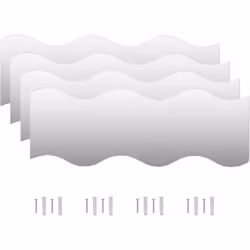 Transformez un mur vide en atout unique grâce à notre ensemble de 4 miroirs muraux. Avec un design épuré et sans cadre, ces m ...