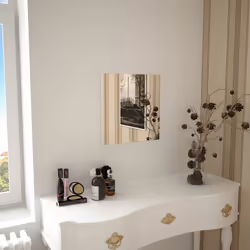 Ajoutez une touche esthétique minimaliste à votre chambre à coucher, salon ou dressing avec notre miroir mural pratique ! Déc ...