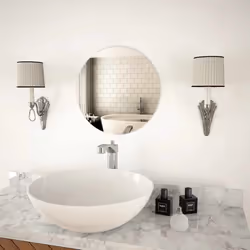 Ajoutez une touche esthétique minimaliste à votre chambre à coucher, salon ou dressing avec notre miroir mural pratique ! Déc ...