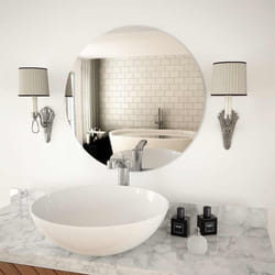 Vidaxl - Miroir mural 60 cm Rond Verre
