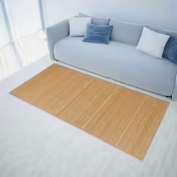 vidaXL Tapis en bambou 100x160 cm Marron - TU