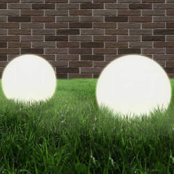 vidaXL Lampe à LED sous forme de boule 2 pcs Sphérique 40 cm PMMA - TU