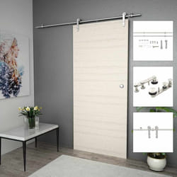 Vidaxl - Kit fixation porte coulissante 183 cm Acier inoxydable Argenté