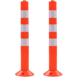 Vidaxl - Borne de contrôle de la circulation 2 pcs Plastique 75 cm