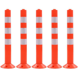 Vidaxl - Borne de contrôle du trafic 5 pcs Plastique 75 cm