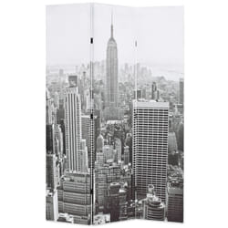 vidaXL Cloison de séparation pliable 120x170 cm New York Noir et blanc - TU