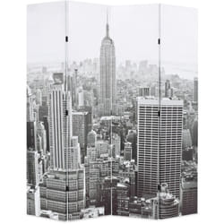 Vidaxl - Cloison de séparation pliable 160x170 cm New York Noir et blanc