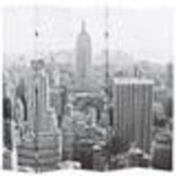 vidaXL Cloison de séparation pliable 200x170 cm New York Noir et blanc - TU