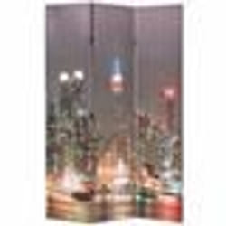 vidaXL Cloison de séparation pliable 120x170 cm New York la nuit - TU