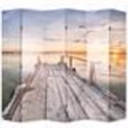 vidaXL Cloison de séparation pliable 228 x 170 cm Lac - TU