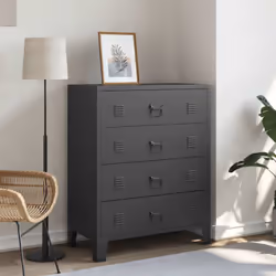 Description générale Notre commode à tiroirs ajoutera une touche pratique et décorative à votre intérieur grâce à son style i ...