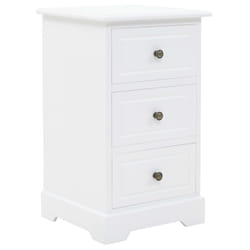 VidaXL 245756 Table de nuit et table de chevet Blanc