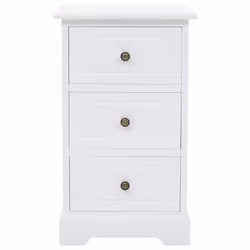 VidaXL 245756 Table de nuit et table de chevet Blanc