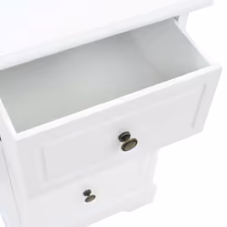 VidaXL 245756 Table de nuit et table de chevet Blanc - Vue supplémentaire 8