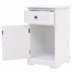 VidaXL 245757 Table de nuit et table de chevet Blanc
