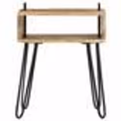 vidaXL Table de chevet Bois de manguier massif 40x34x47 cm - TU