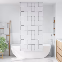 Notre store roulant de douche est une alternative idéale à un rideau de douche conventionnel ou à un séparateur de salle de b ...