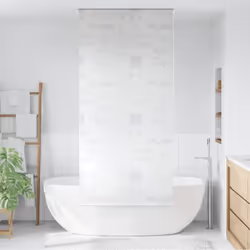 Notre store roulant de douche est une alternative idéale à un rideau de douche conventionnel ou à un séparateur de salle de b ...