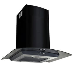 vidaXL Hotte murale Acier inoxydable 756 m³/h 60 cm Noir - TU