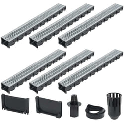Vidaxl - Caniveaux de drainage 6 pcs Acier galvanisé 6 m