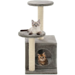 Arbre à chat avec griffoirs en sisal 60 cm Gris Vidaxl