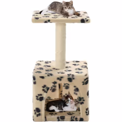 Avec cet arbre de chat de qualité supérieure, vos chats peuvent gratter, percher, cacher, grimper et se détendre à leur guise ...