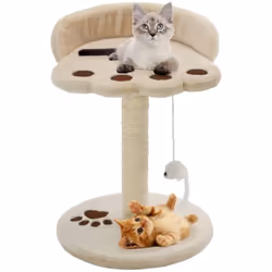 Avec cet arbre de chat de qualité supérieure, vos chats peuvent gratter, percher, cacher, grimper et se détendre à leur guise ...