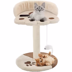 Avec cet arbre de chat de qualité supérieure, vos chats peuvent gratter, percher, cacher, grimper et se détendre à leur guise ...