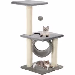 Avec cet arbre de chat de qualité supérieure, vos chats peuvent gratter, percher, cacher, grimper et se détendre à leur guise ...