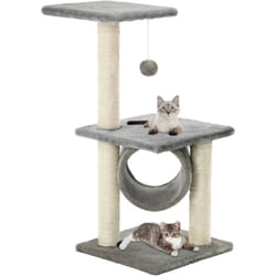 Arbre à chat avec griffoirs en sisal 65 cm Gris Vidaxl