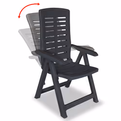 VidaXL 275071 chaise d'extérieur Terrace Plastique Anthracite