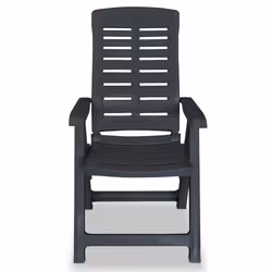 VidaXL 275072 chaise d'extérieur Terrace Plastique Anthracite - Vue supplémentaire 4