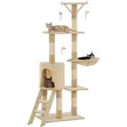 Vidaxl - Arbre à chat avec griffoirs en sisal 138 cm Beige
