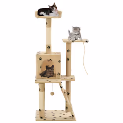 Avec cet arbre à chat de haute qualité, vos chats peuvent gratter, se percher, se cacher, grimper et se détendre à leur guise ...