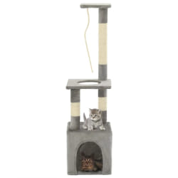vidaXL Arbre à chat avec griffoir Gris 109 cm