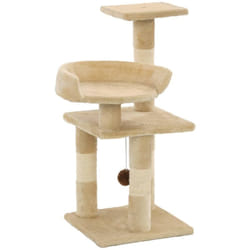 Arbre à chat avec griffoirs en sisal 65 cm Beige Vidaxl