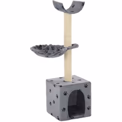 Avec cet arbre de chat de qualité supérieure, vos chats peuvent gratter, percher, cacher, grimper et se détendre à leur guise ...