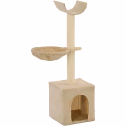 Avec cet arbre de chat de qualité supérieure, vos chats peuvent gratter, percher, cacher, grimper et se détendre à leur guise ...