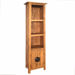 Cette armoire haute de style rétro ajoutera une touche de charme rustique à votre salle de bain. Elle peut également être uti ...
