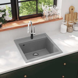 Vidaxl - vier de cuisine en granit Bac unique Gris