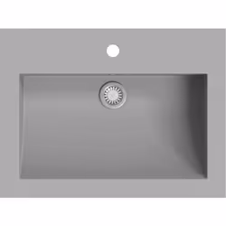 Ce lavabo avec trop-plein sera un excellent supplément à toute salle de bains, salle d'eau ou sanitaires. Le granit vitré et  ...