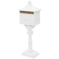 Vidaxl - Boîte aux lettres sur pied Aluminium Vintage Antirouille Blanc