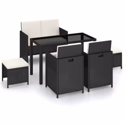 Description générale Notre mobilier de jardin élégant en résine tressée deviendra le point central de votre jardin ou de votr ...