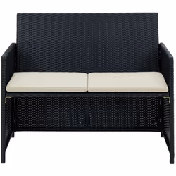 Ce canapé à 2 places en résine tressée offrira un coin salon élégant pour votre jardin ou terrasse. Grâce à la résine tressée ...