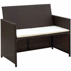 Ce canapé à 2 places en résine tressée offrira un coin salon élégant pour votre jardin ou terrasse. Grâce à la résine tressée ...