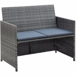Ce canapé à 2 places en résine tressée offrira un coin salon élégant pour votre jardin ou terrasse. Grâce à la résine tressée ...