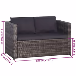 VidaXL 43915 ensemble de meubles de jardin - Vue supplémentaire 7