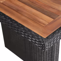 VidaXL 43940 table de jardin Noir, Marron - Vue supplémentaire 2