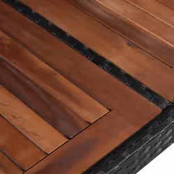 VidaXL 43940 table de jardin Noir, Marron - Vue supplémentaire 3