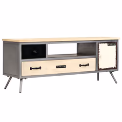 VidaXL 246282, Gris, Bois, Acier, 1200 mm, 300 mm, 450 mm, 1 pièce(s)